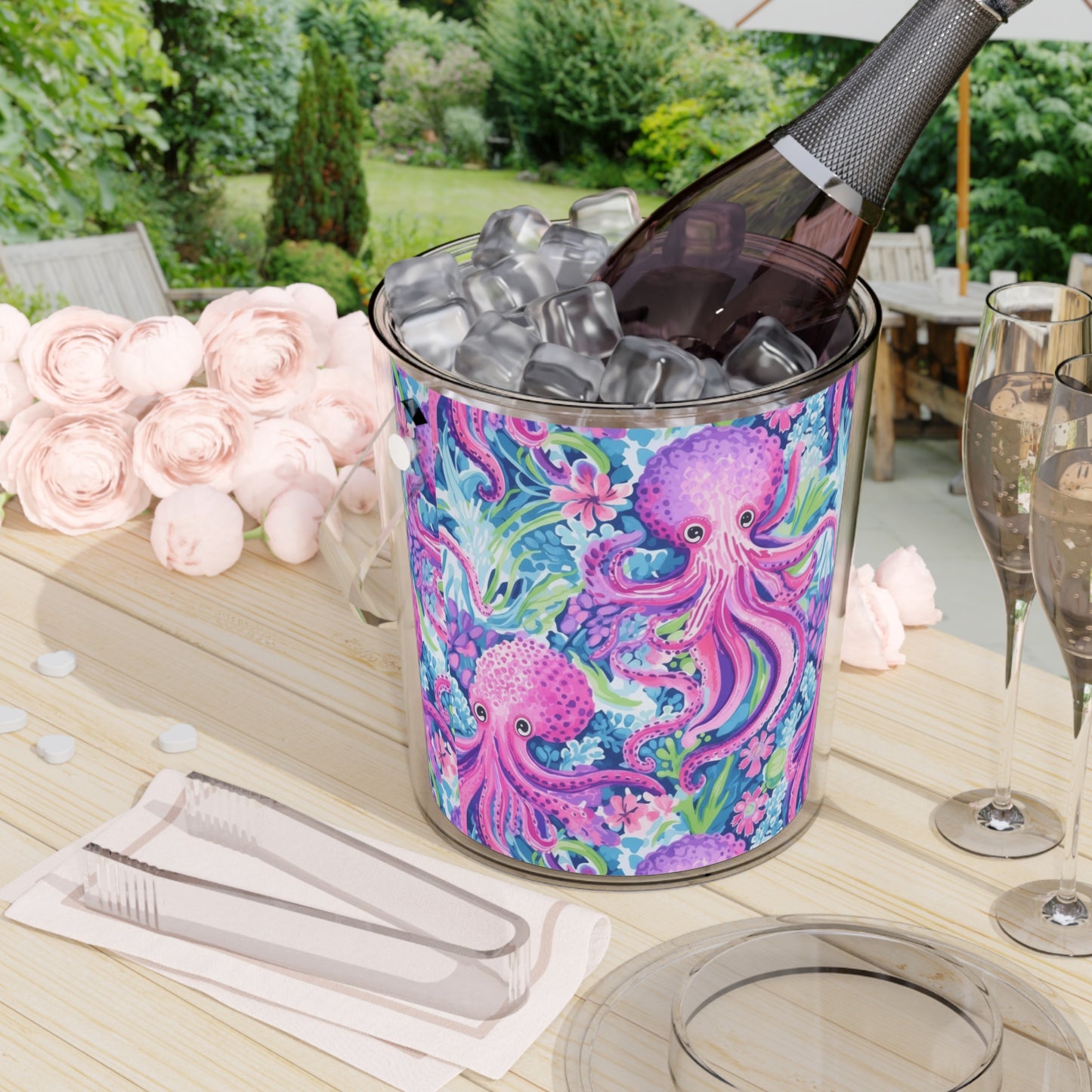 Preppy Octopus Ice Bucket