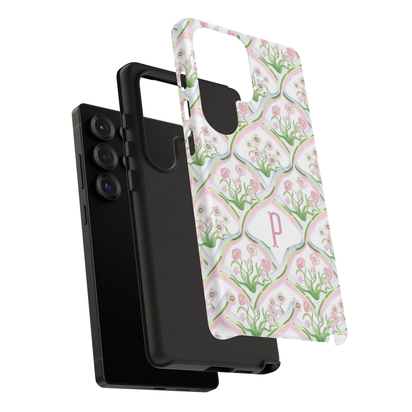 Pink Floral Personalized Phone Case
