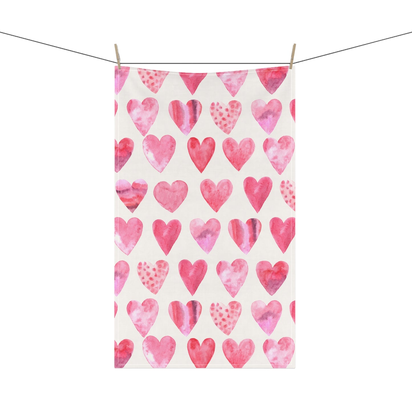 Valentines Heart Tea Towel