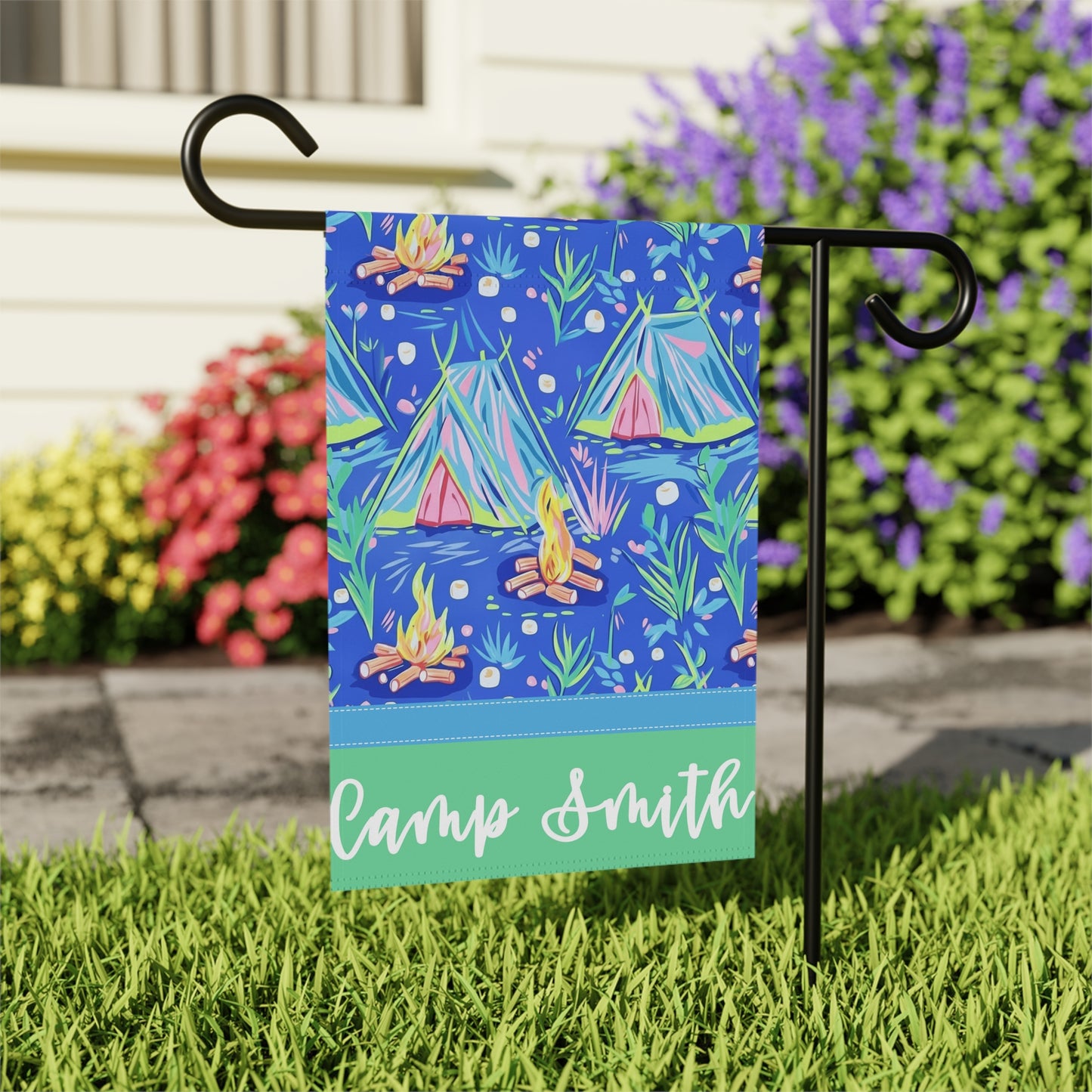 Personalized Camping Garden Flag