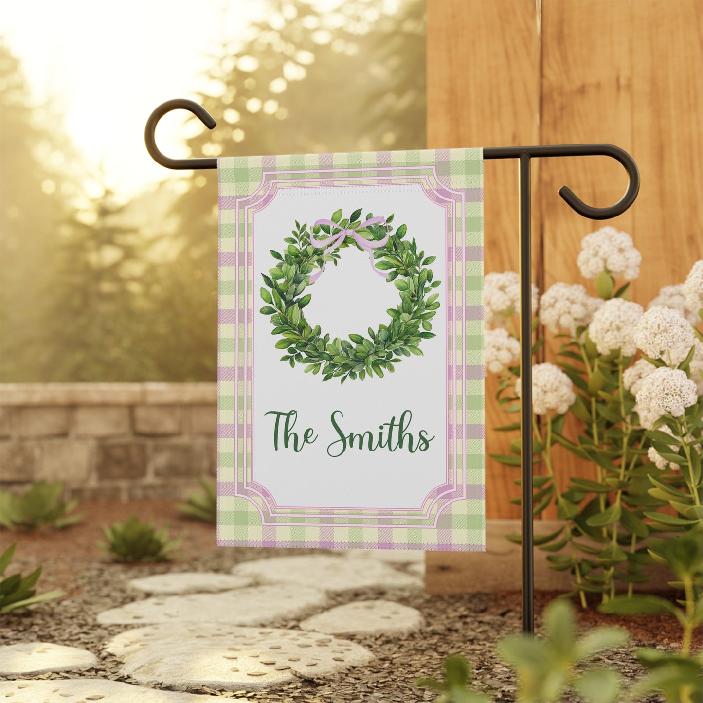 Personalized Spring Garden Flag