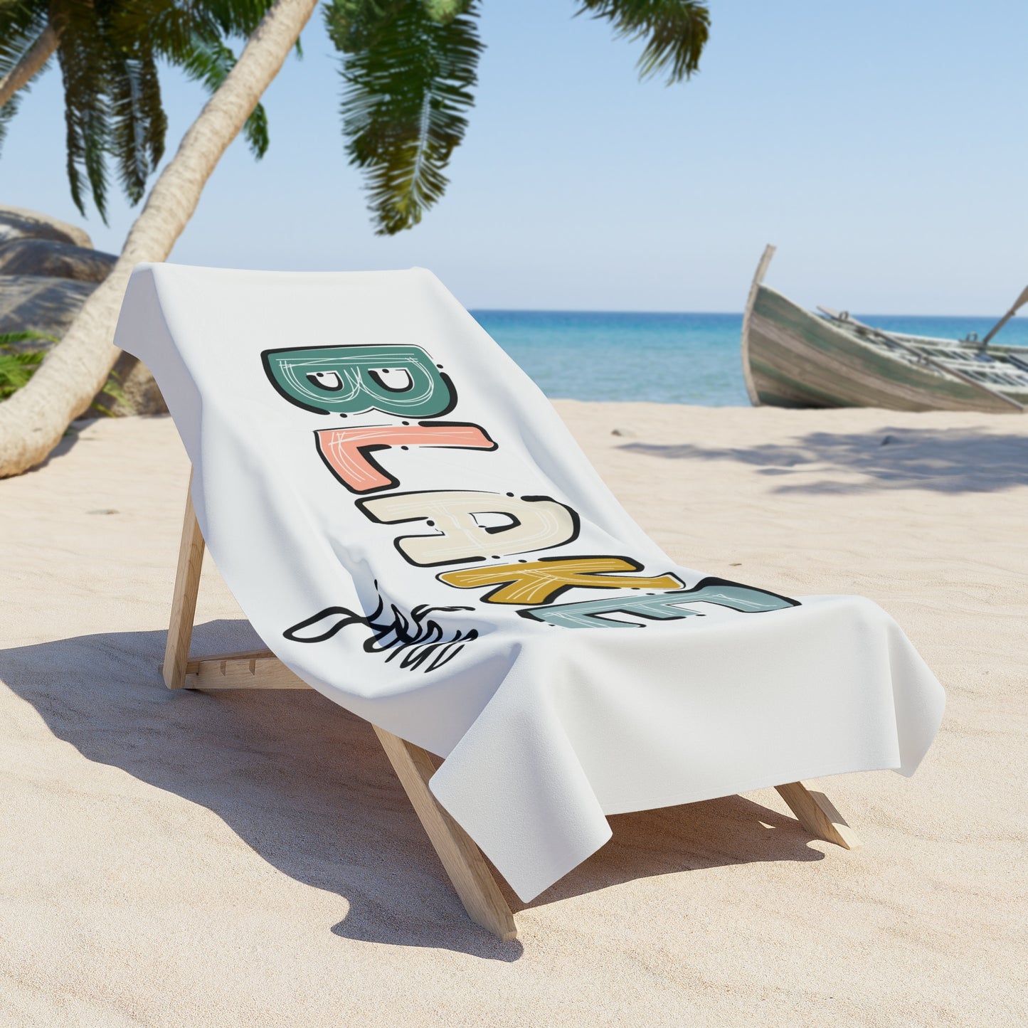 Personalized Beach Towel Boho