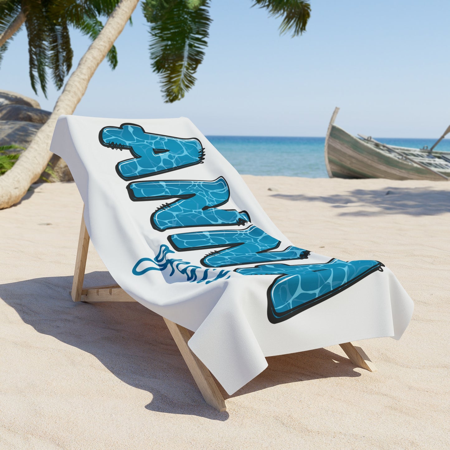 Personalized Ocean Beach Towel