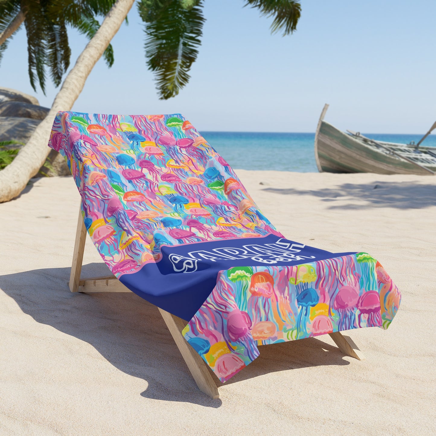 Personalized Jellyfish Beach Towel