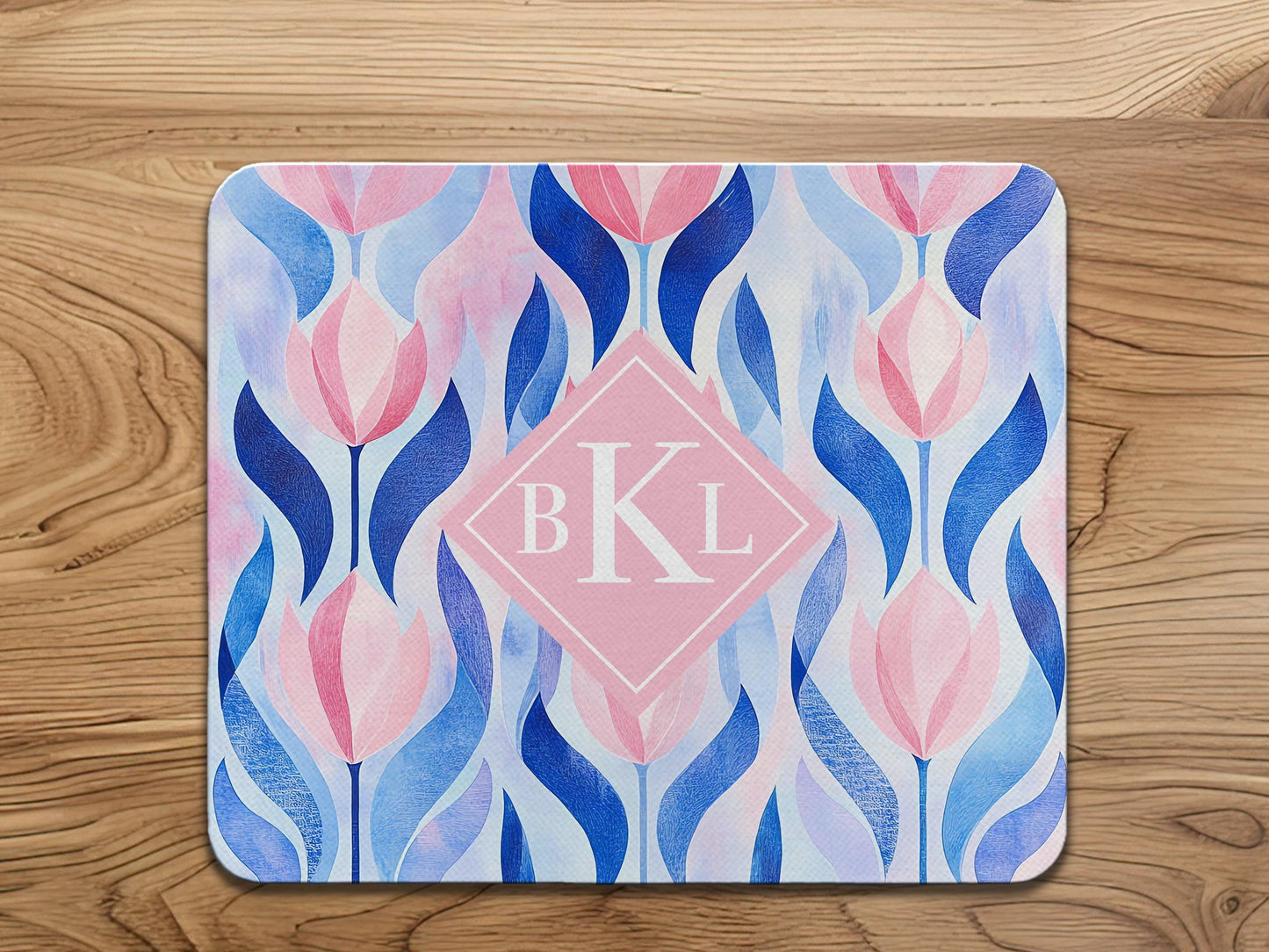Personalized Floral Mouse Pad