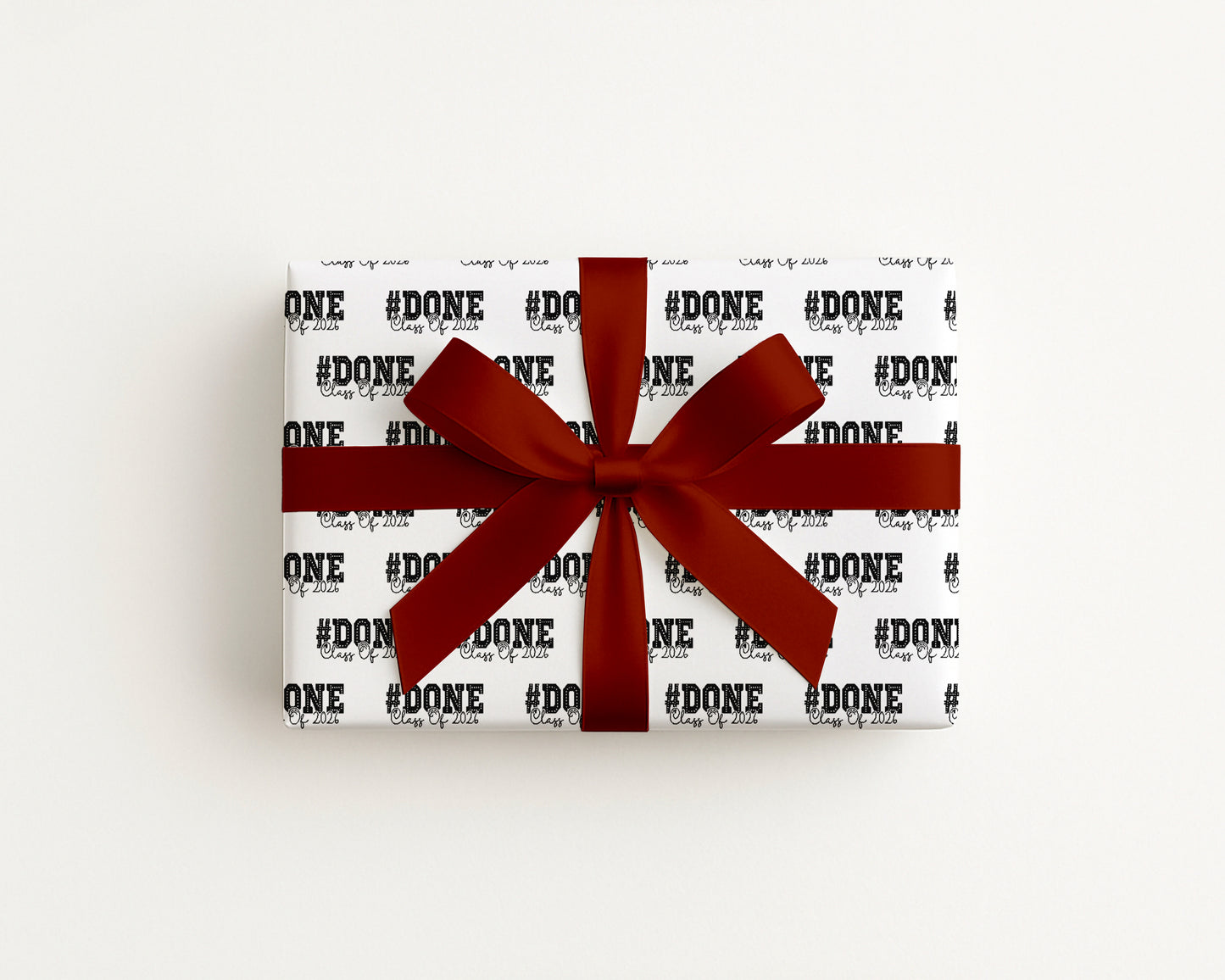 Class of 2026 Graduation #DONE Wrapping Paper