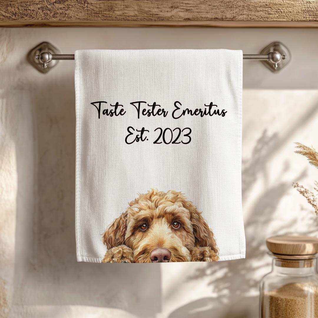 Dog Tea Towel – Personalized with Any Dog Breed!