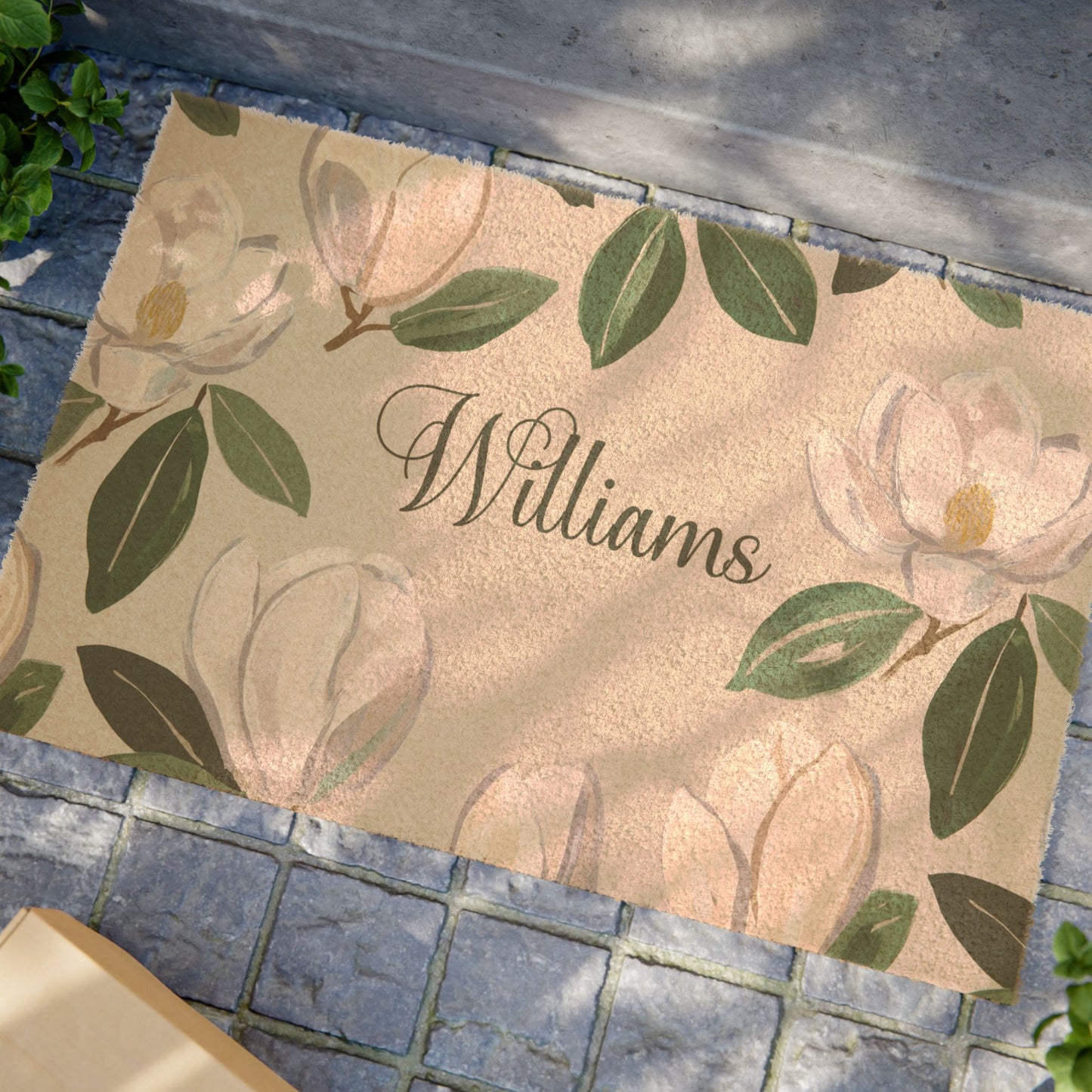 Personalized Magnolia Outdoor Rug