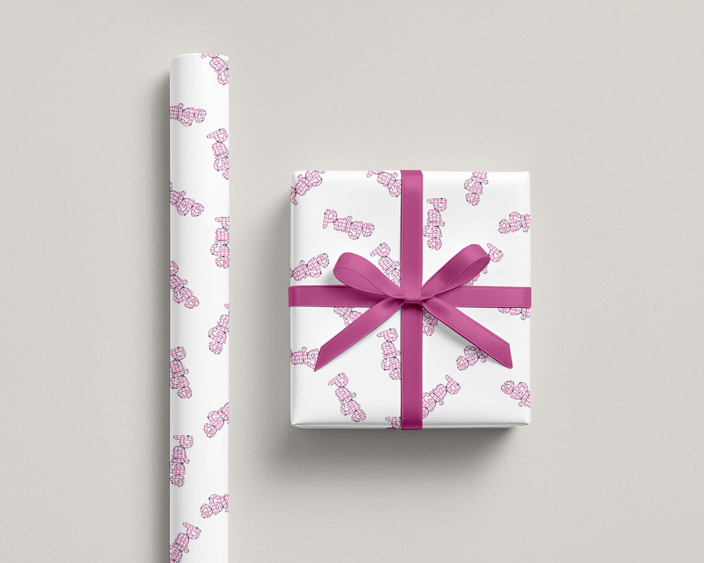 Custom Name Wrapping Paper