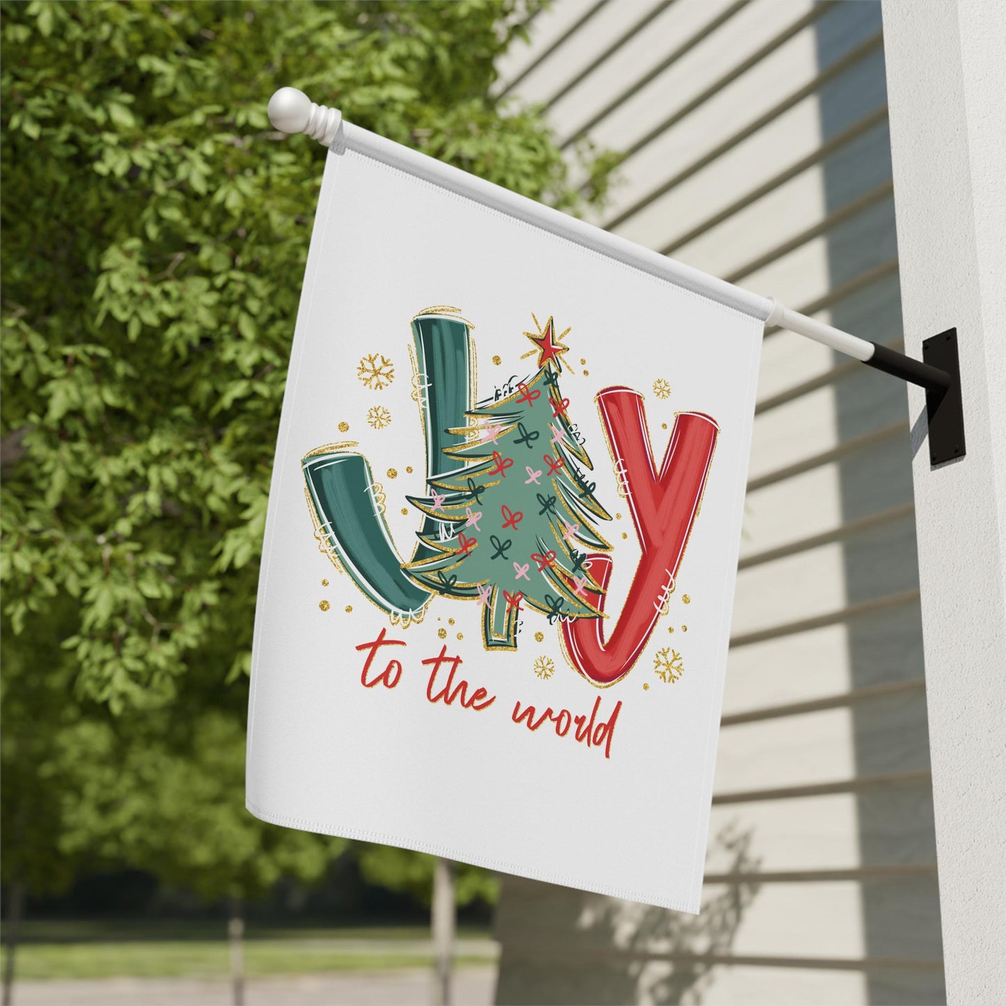 Joy to the World Garden Flag