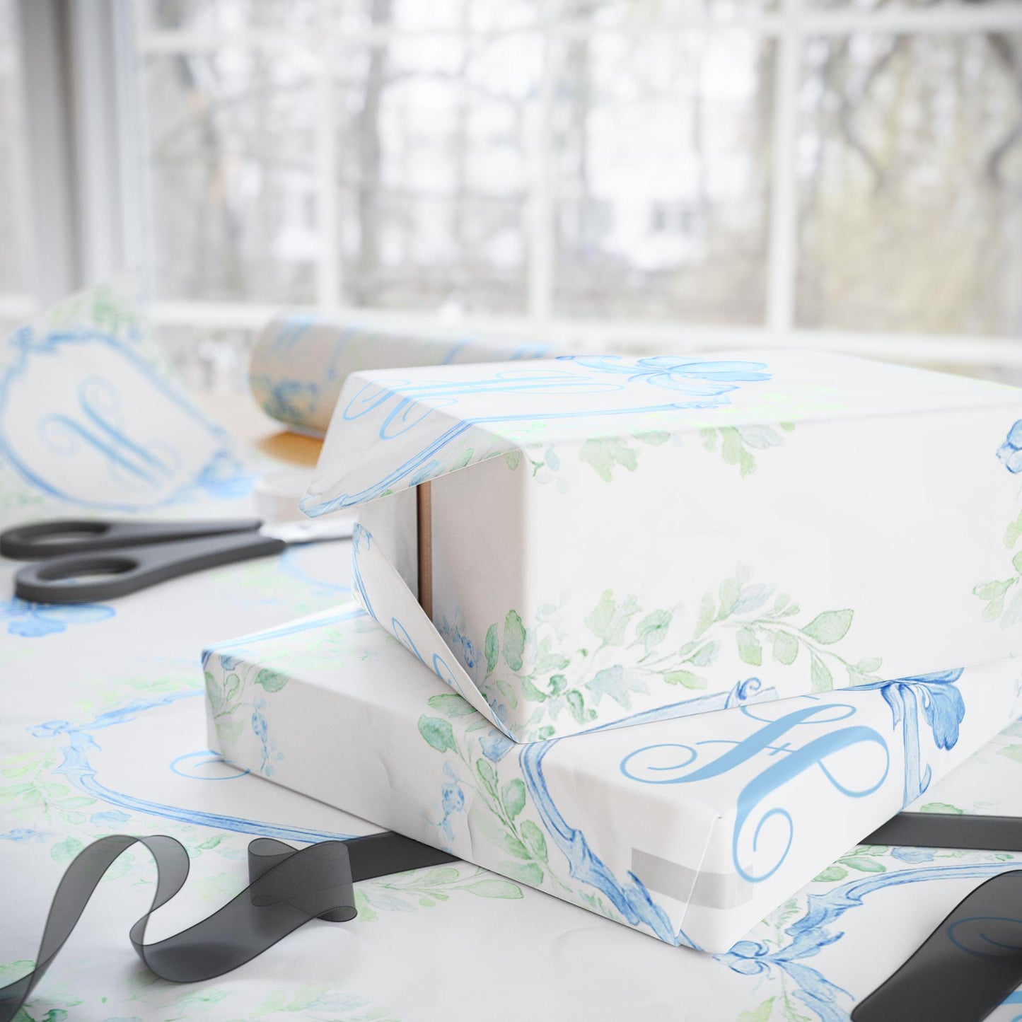 Personalized Monogram Wrapping Paper