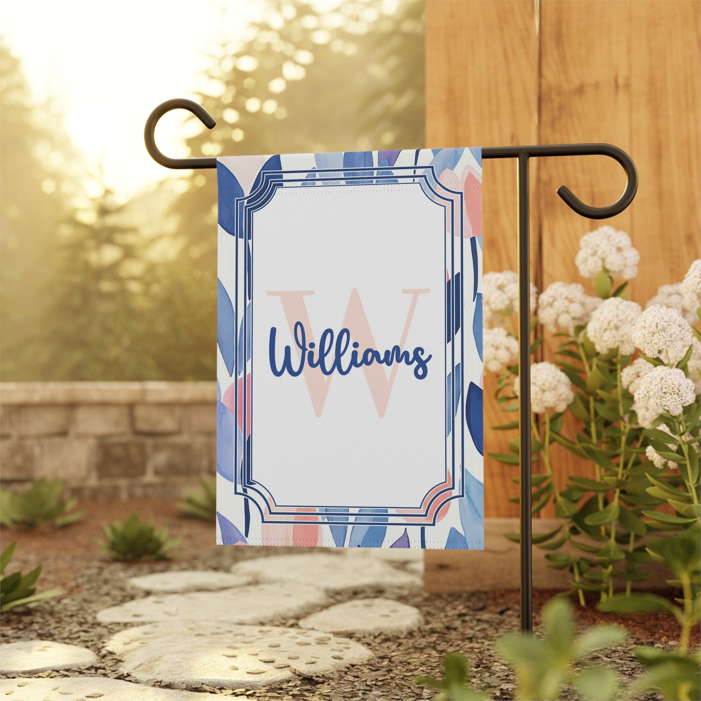 Personalized Abstract Garden Flag