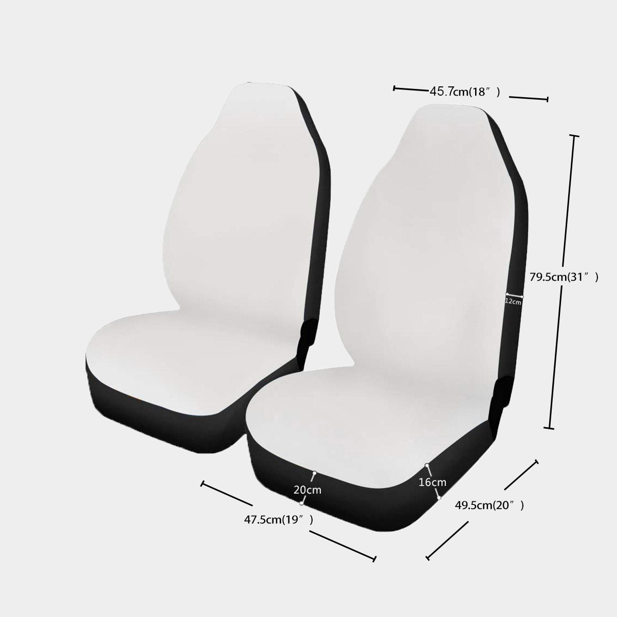 Coquette Blue Bows Car Seat Cover