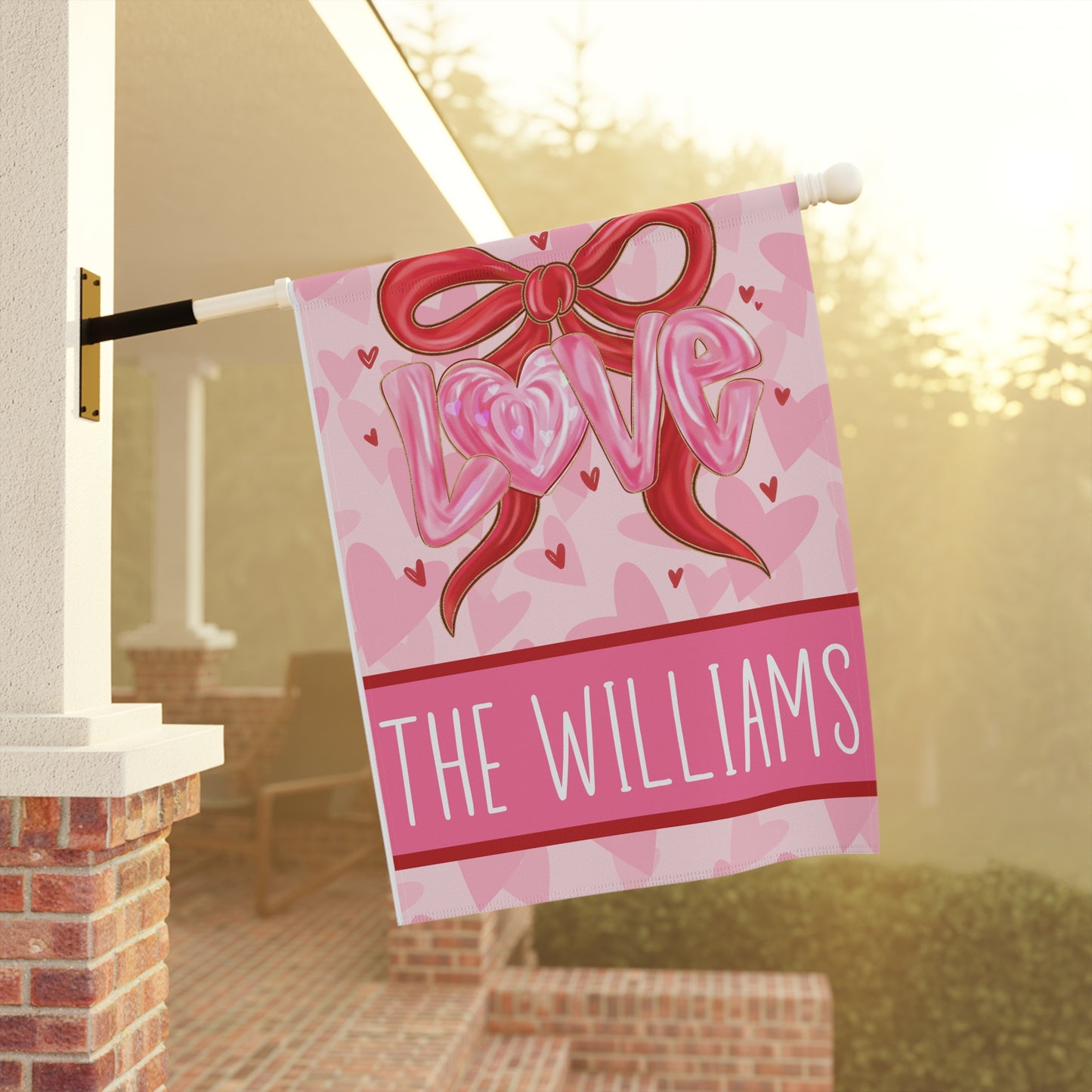 Custom Valentine Garden Flag