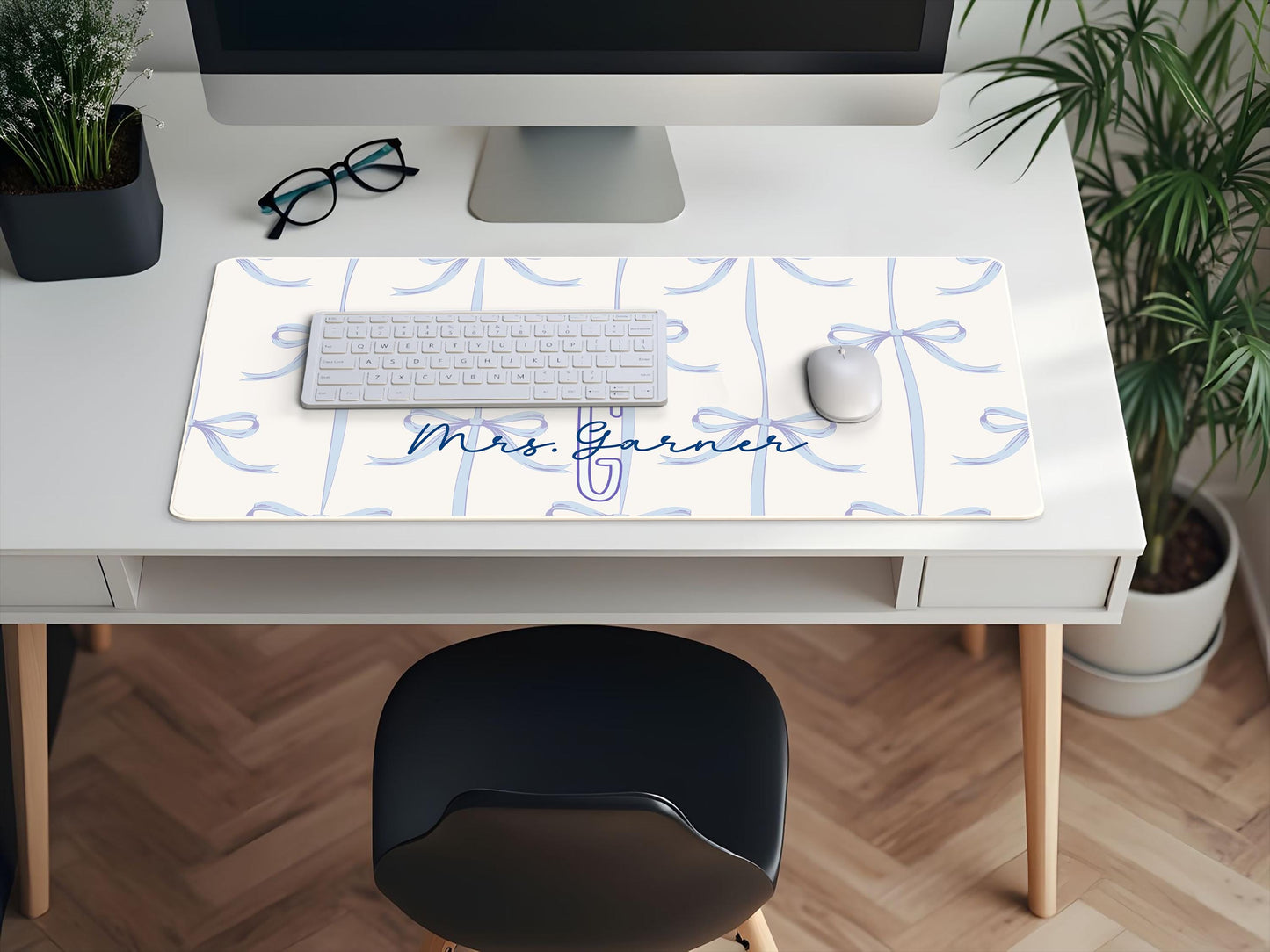 Blue Ribbon Desk Pad Personalized