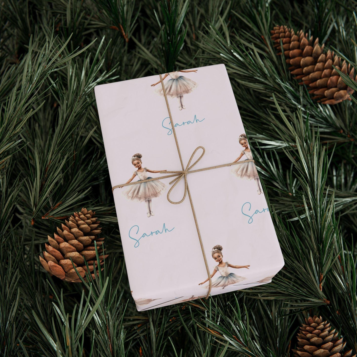 Personalized Ballerina Wrapping Paper