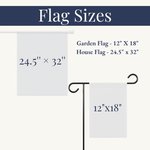 Personalized American Flag Wreath Garden Flag