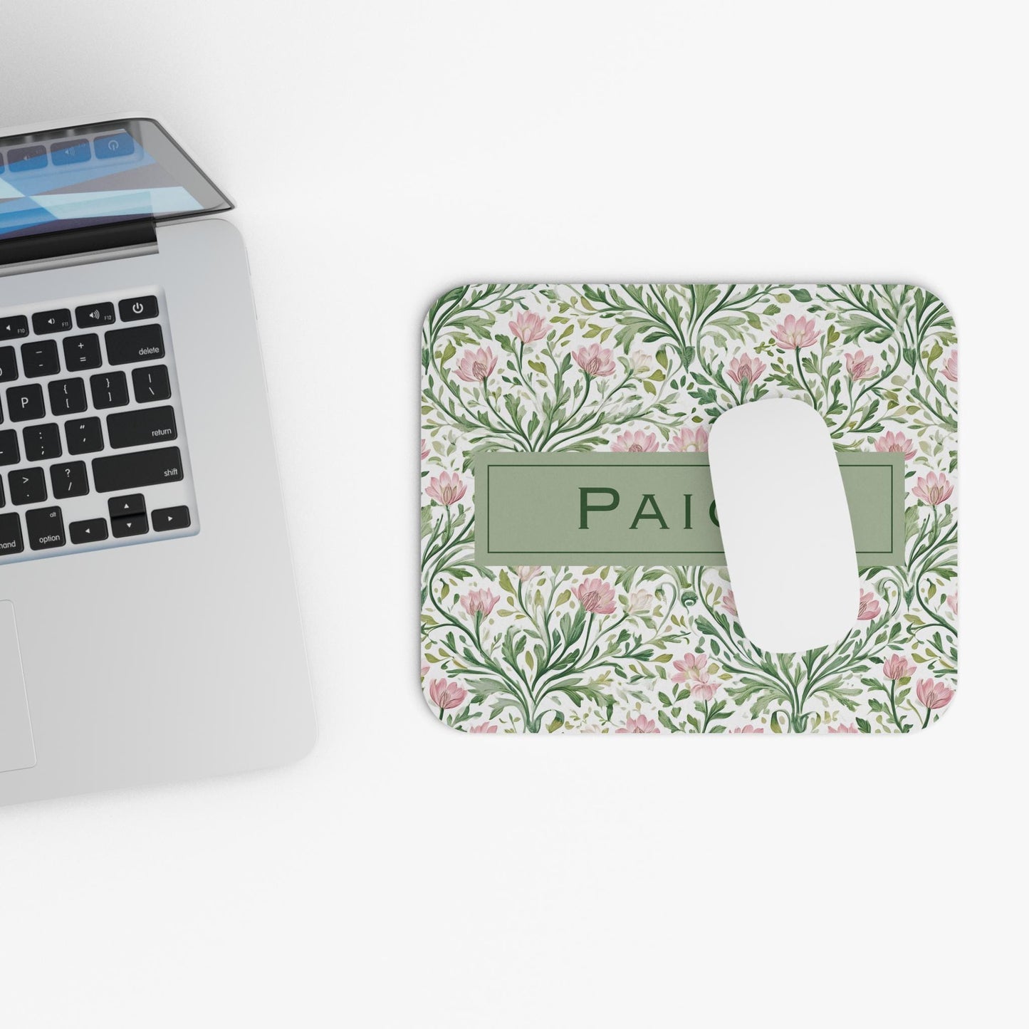 Floral Personalized Mouse Pad
