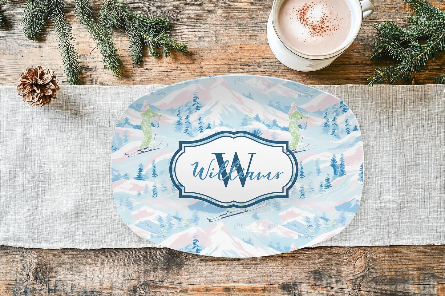 Personalized Apres Ski Serving Platter