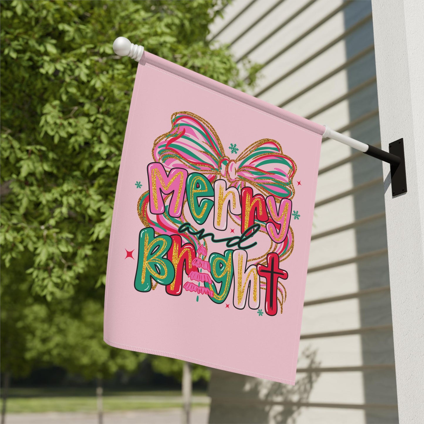 Merry and Bright Garden Flag