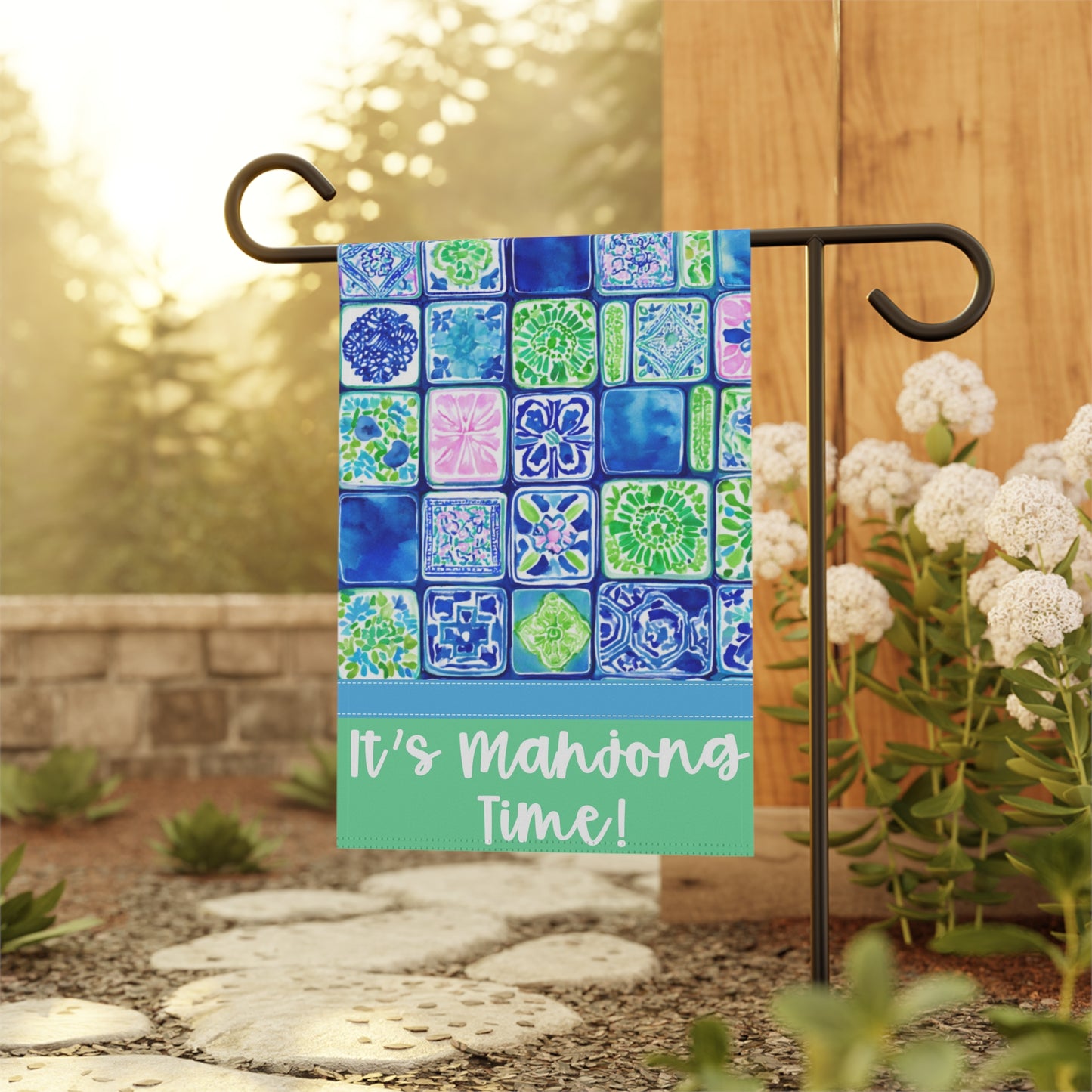 Mahjong Garden Flag