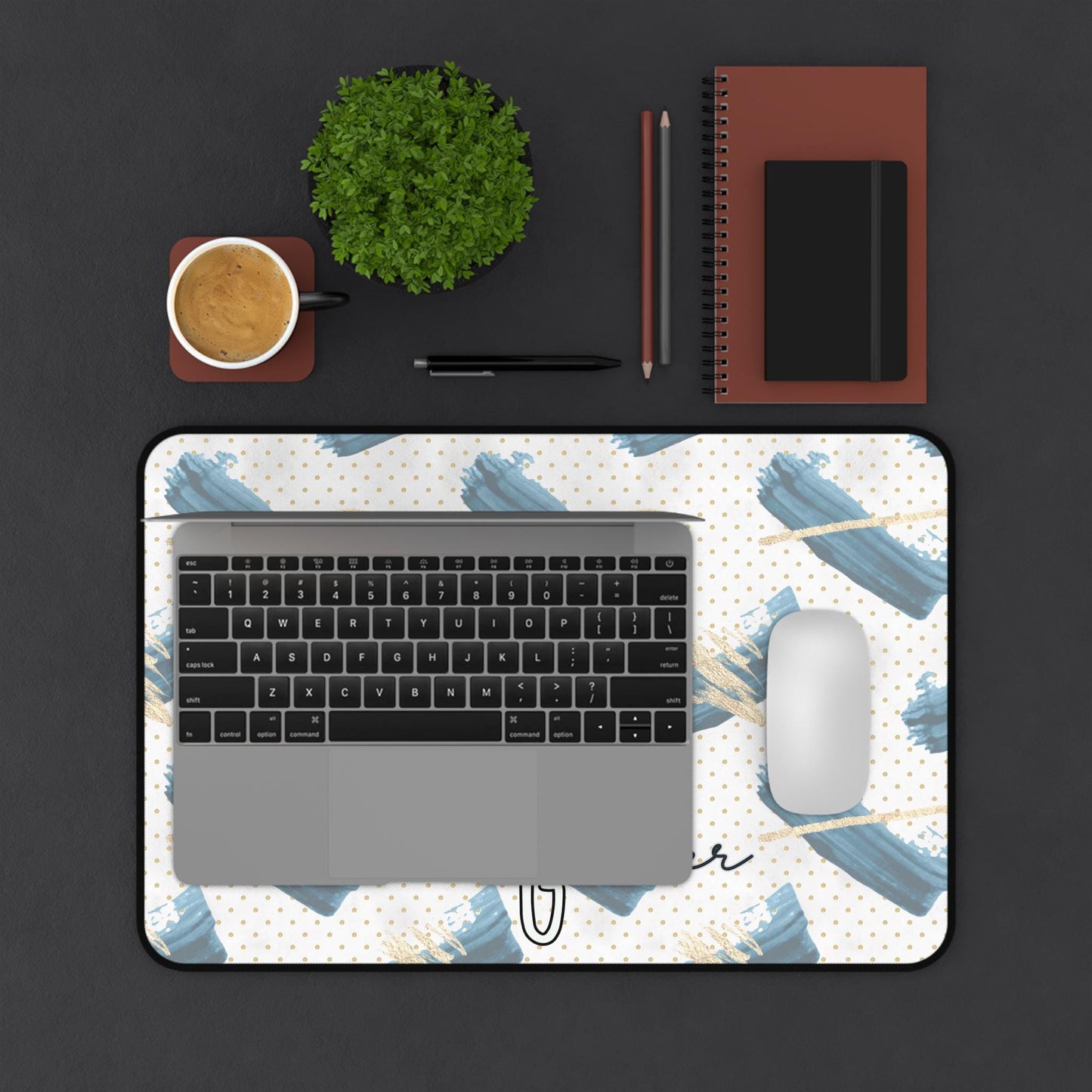 Personalized Abstract Desk Pad