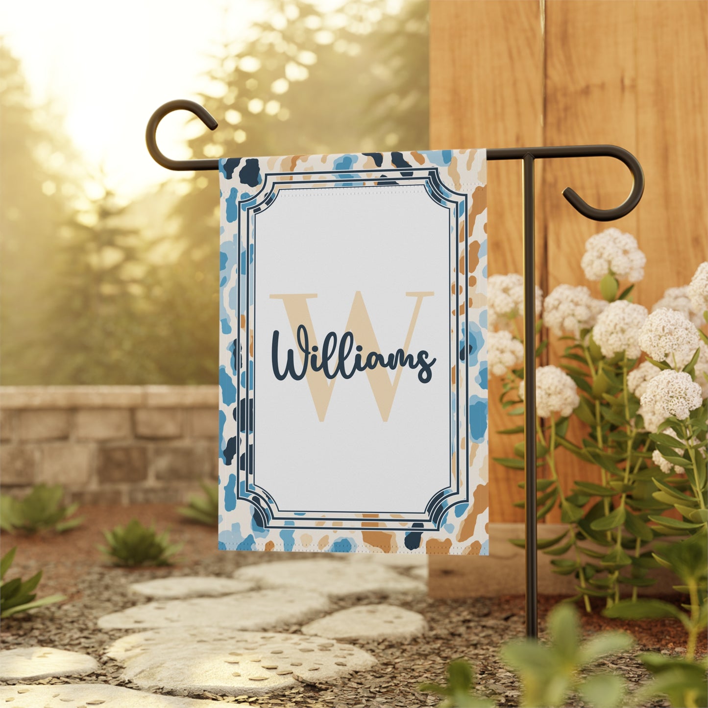 Personalized Animal Print Garden Flag