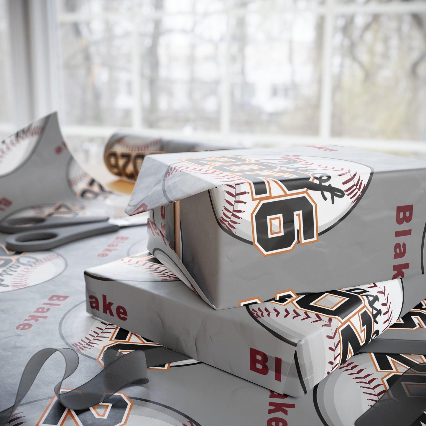 Class of 2026 Baseball Personalized Wrapping Paper