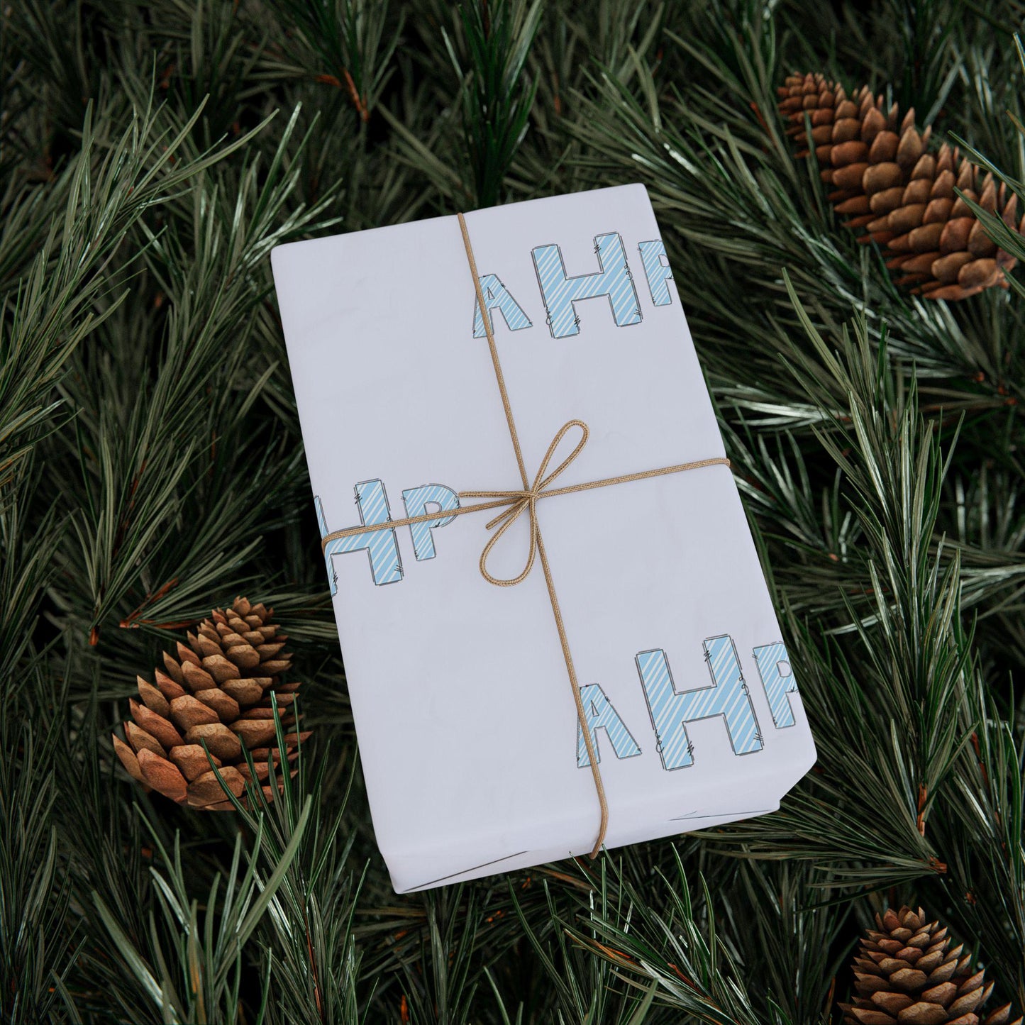Custom Name Wrapping Paper Block Initials