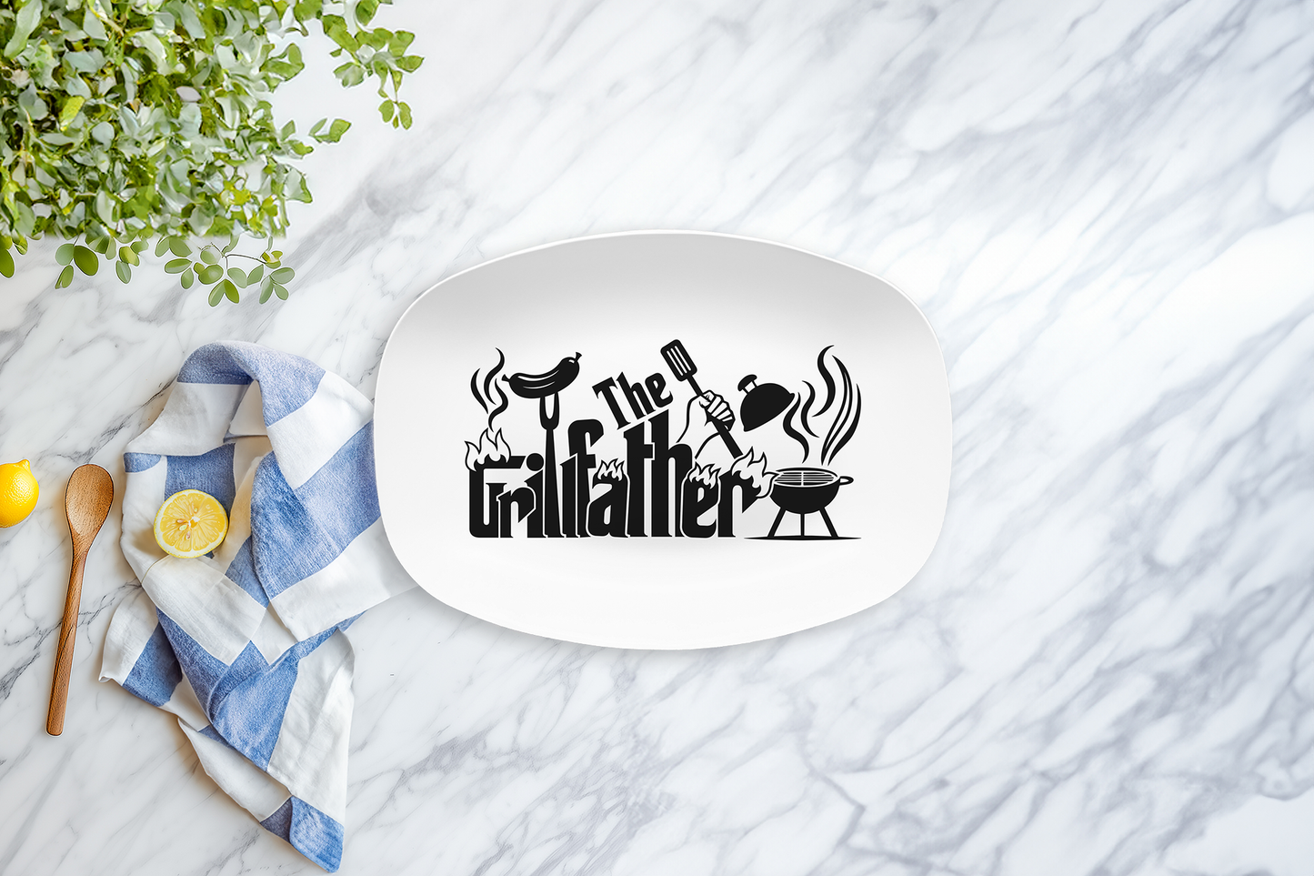 The Grillfather BBQ Platter Gift for Dad