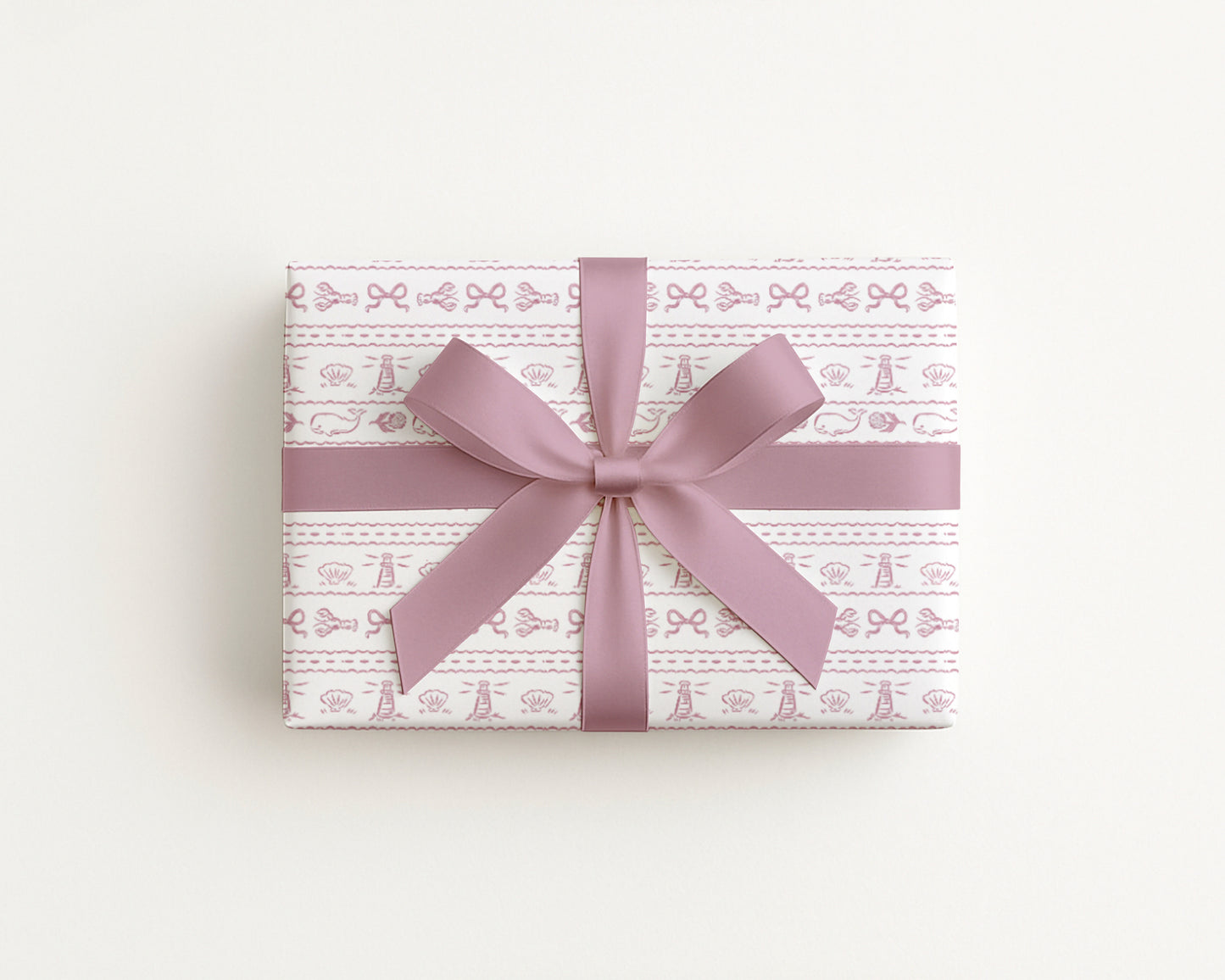 Lobster and Lighthouses Wrapping Paper