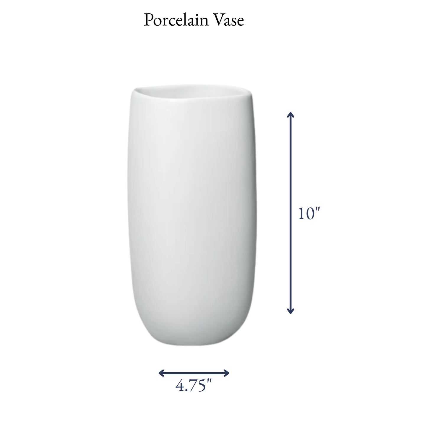Monogrammed Porcelain Vase Wedding Gift
