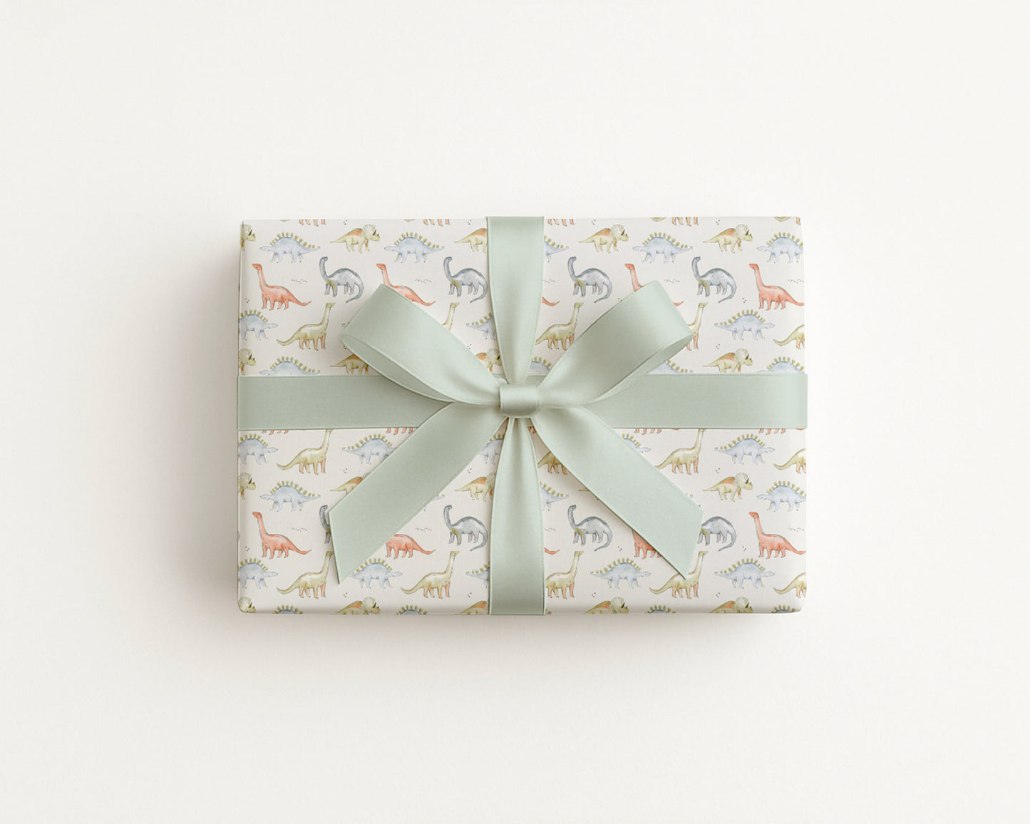Watercolor Dinosaur Wrapping Paper