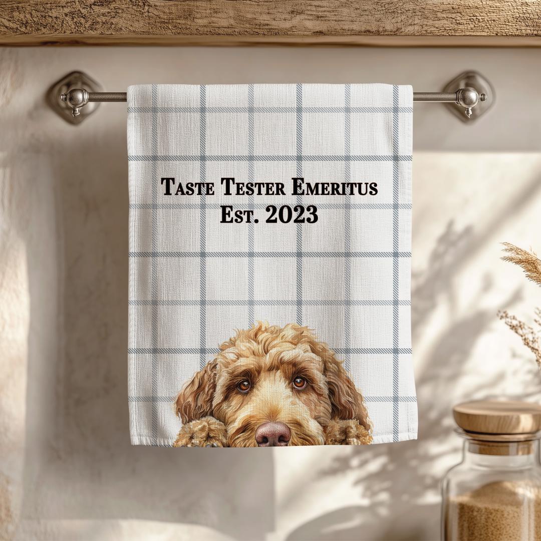 Dog Tea Towel – Personalized with Any Dog Breed!