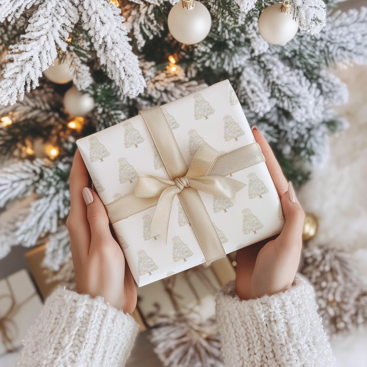 Twelve Days Christmas Tree Gift Wrap