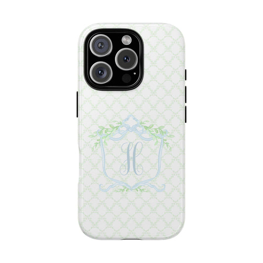 Green Vines Monogram Phone Case