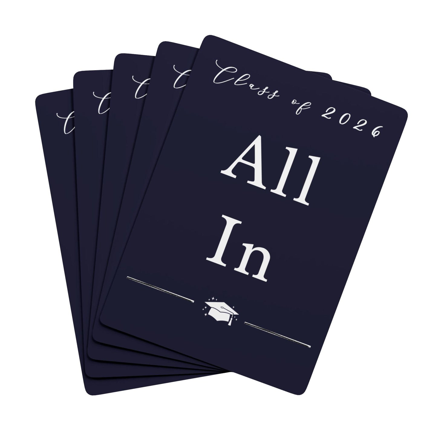 All In Personalized Playing Cards Class of 2026