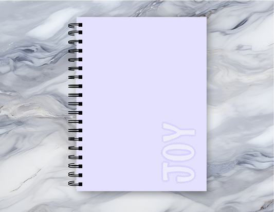 Personalized Purple Seersucker Notebook