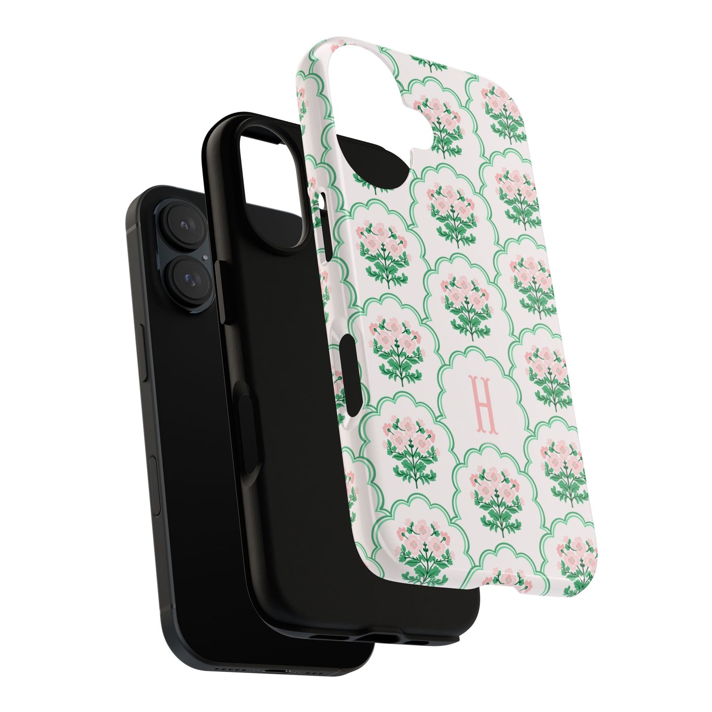 Preppy Floral Personalized Phone Case