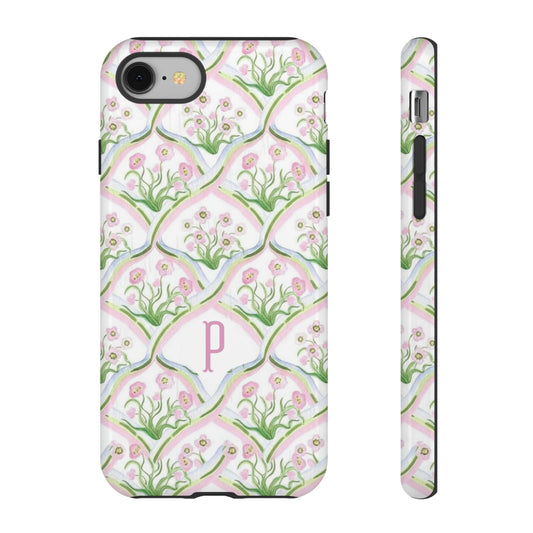 Pink Floral Personalized Phone Case