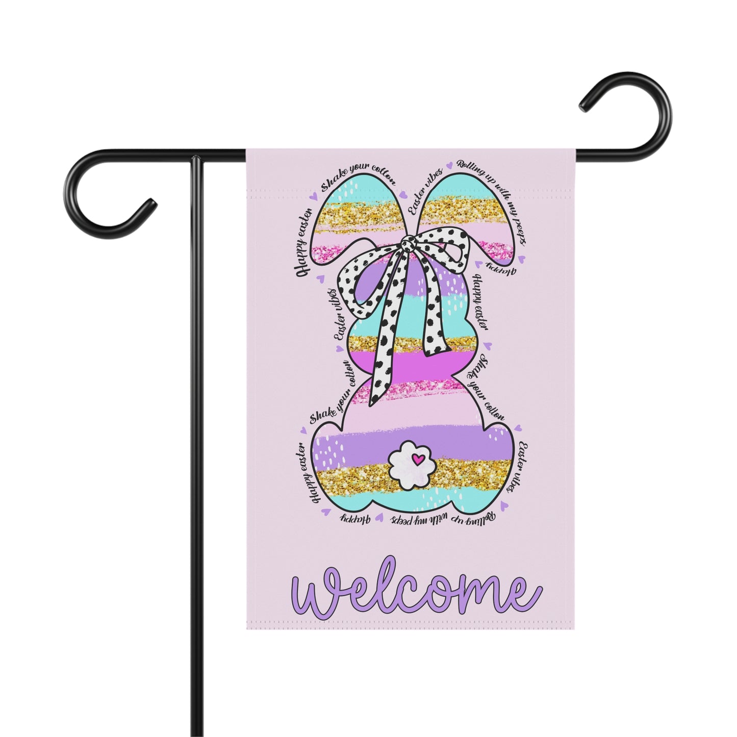 Bunny Welcome Garden Banner