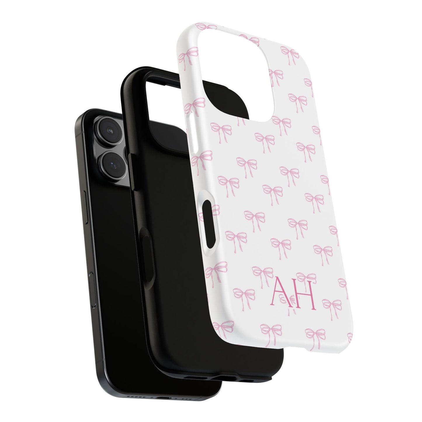 Personalized Coquette Pink Bow Phone Case