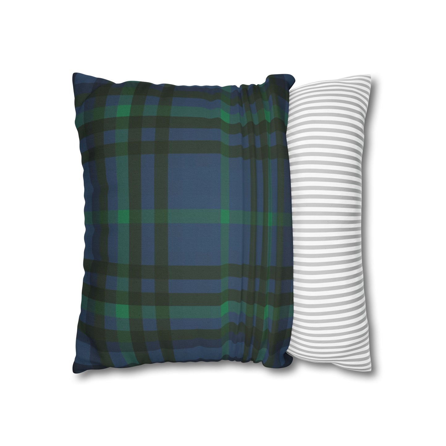Monogram M Wreath Pillow | Decorative Square Pillowcase