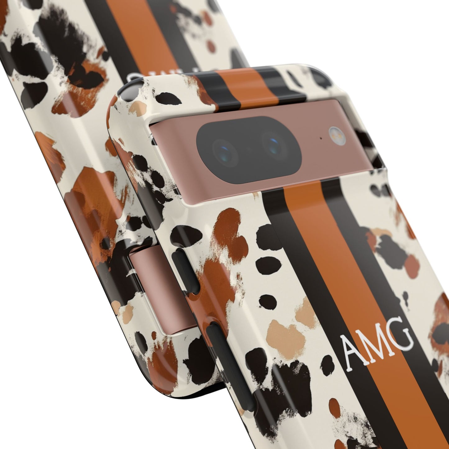 Cowhide Monogram Phone Case