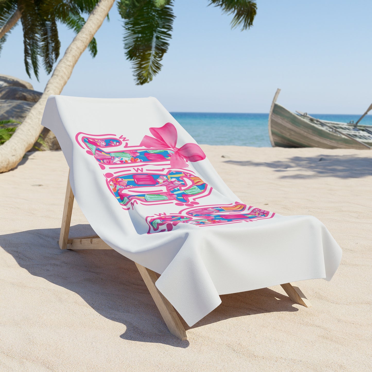 Personalized Popsicle Beach Towel