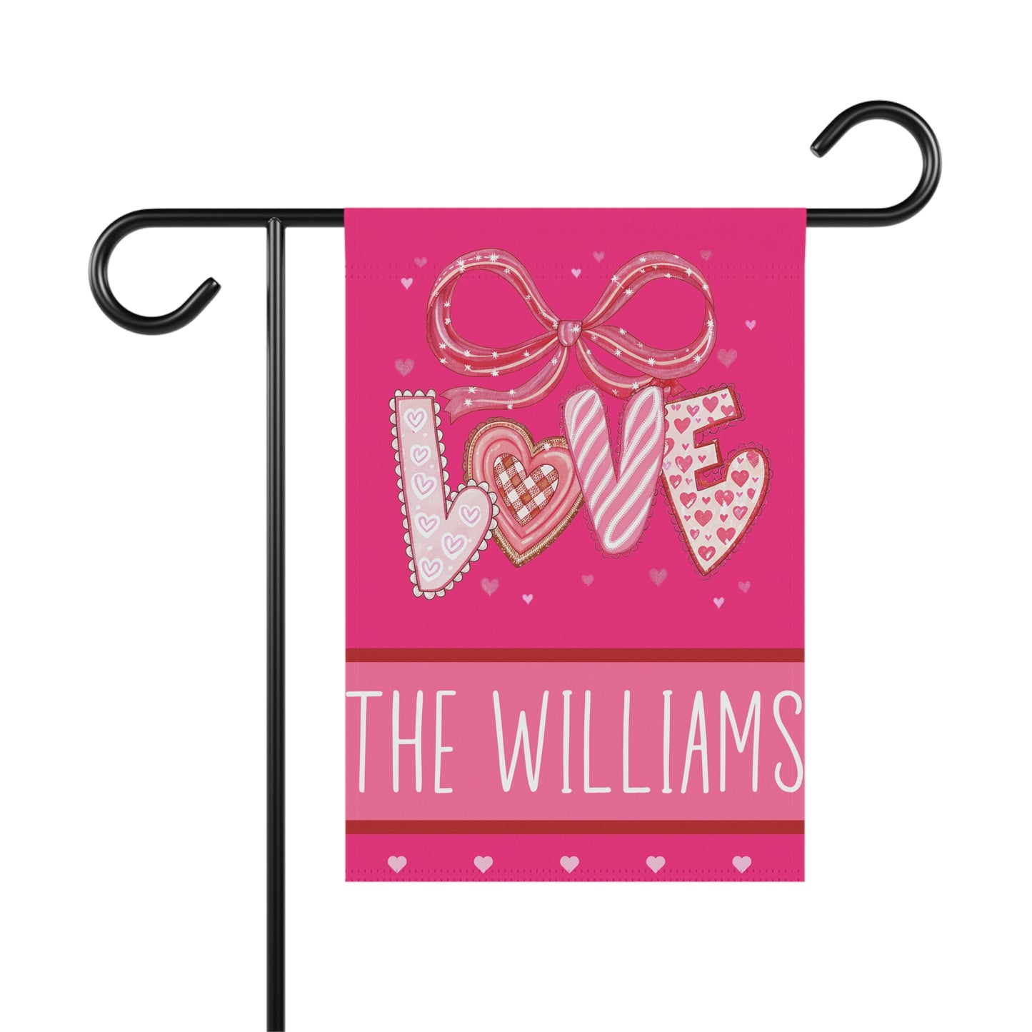 Personalized Valentine LOVE Garden Flag