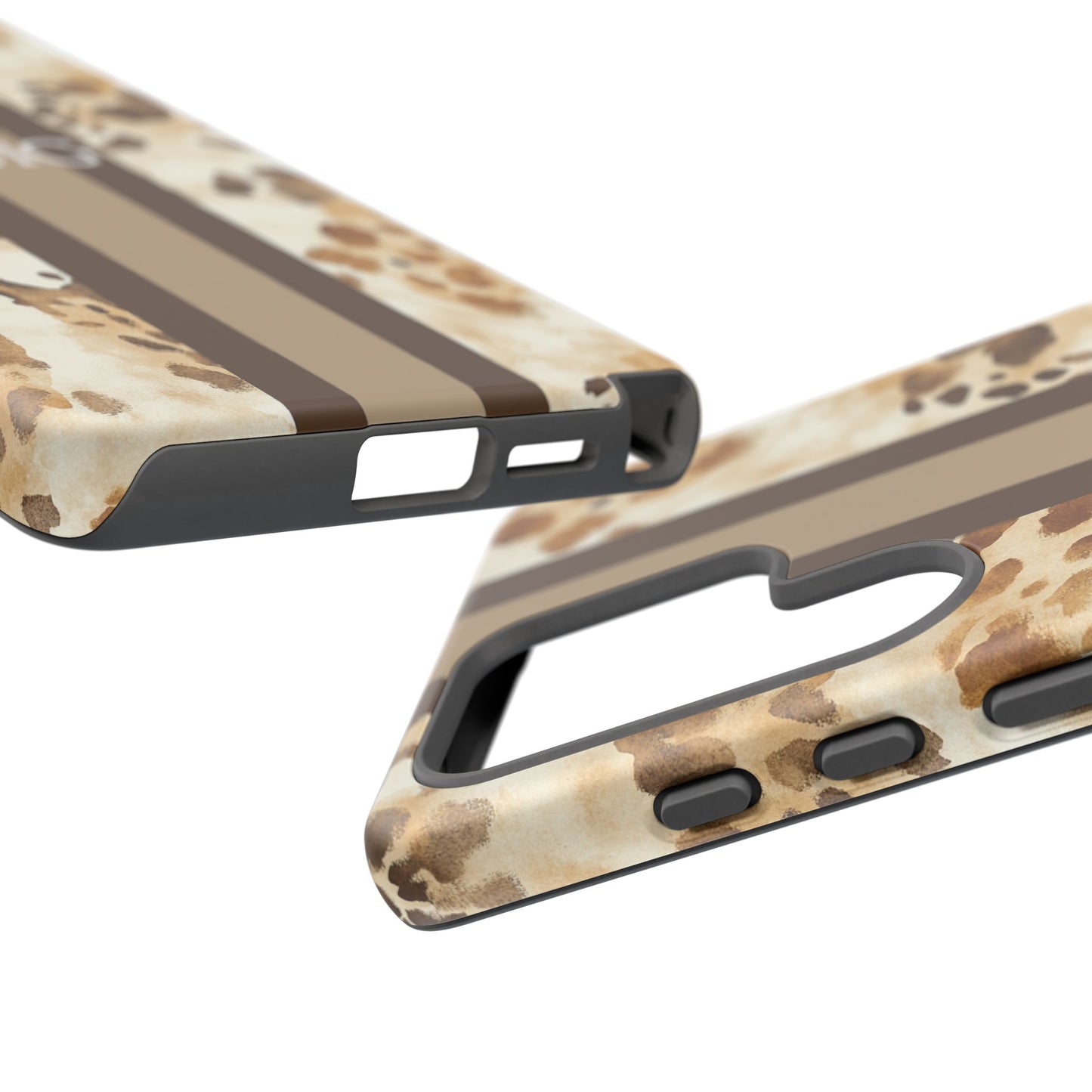 Giraffe Print Monogram Phone Case