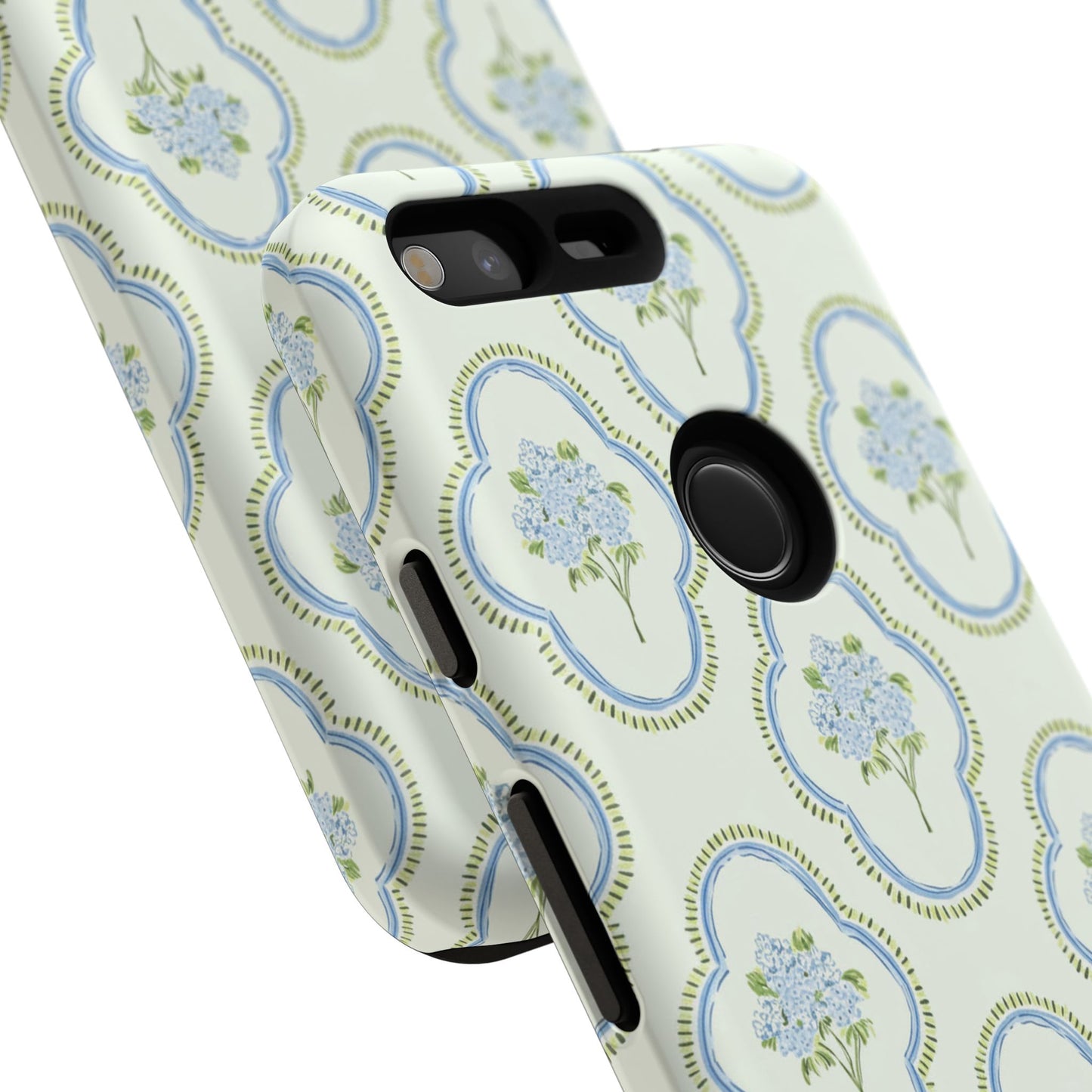 Hydrangea Preppy Monogram Phone Case Personalized