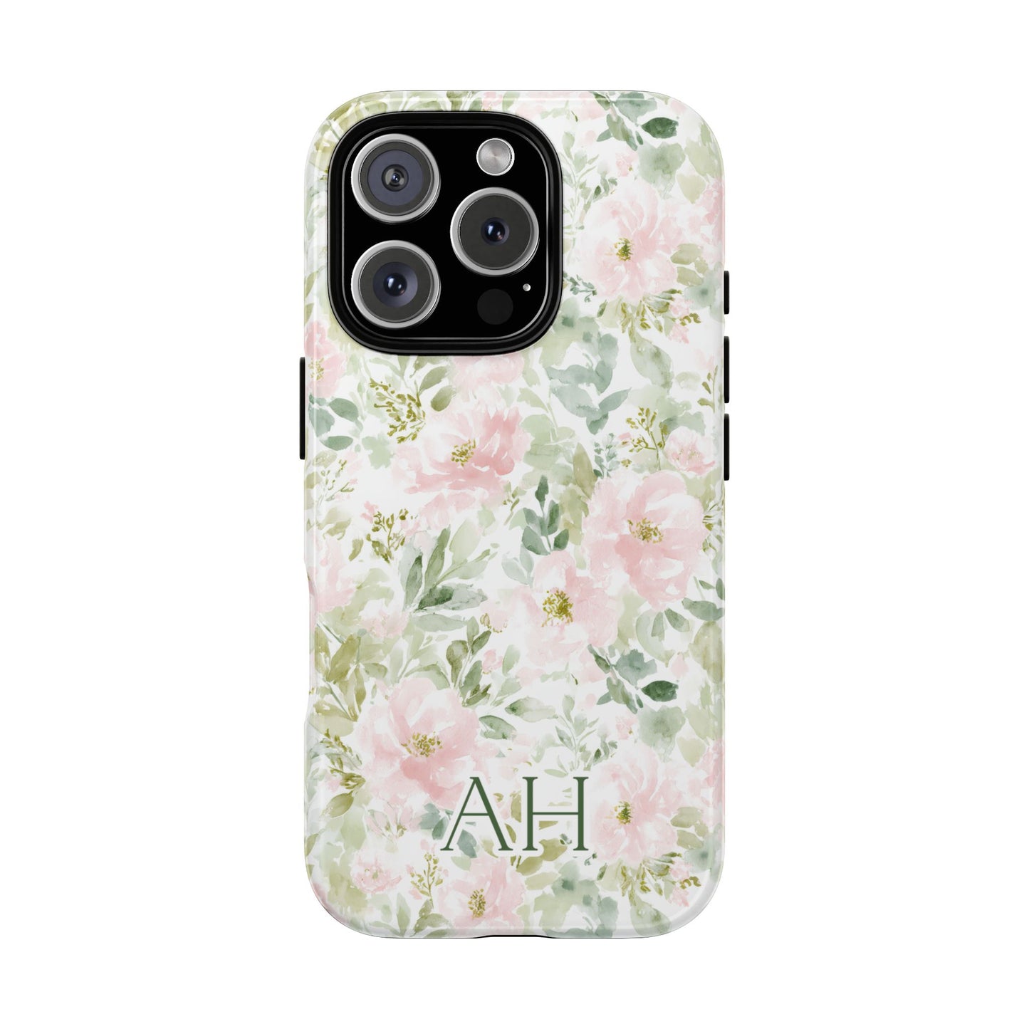 Personalized Watercolor Floral Phone Case