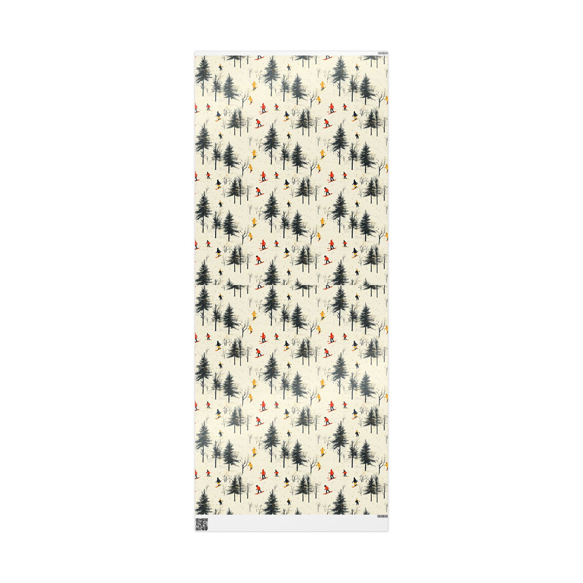 Skiing Wrapping Paper Winter Sports Gift Wrap Ski Lodge Aesthetic Wrapping Paper Christmas Gift Wrap Unique Holiday Wrapping for Ski Lovers